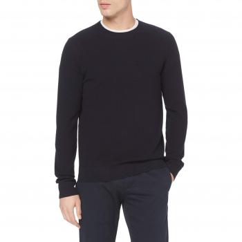 Filippa K M. Cotton Merino Mini Stucture Jersey, Azul
