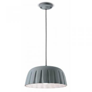Lámpara Colgante Madame Gres Cerámica 18 cm Gris