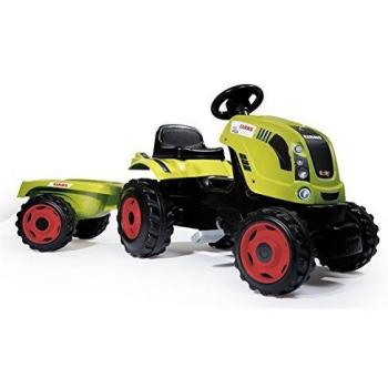 Tractor Claas Farmer XL a pedales con remolque