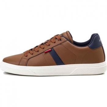 Levi's Archie Men's Low-Top Sneakers with Lace-Up Closure and Rubber Sole in Brown