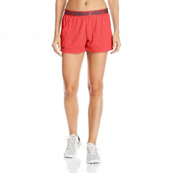 Under Armour Women 's Play Up 2.0 malla corto, mujer, color Marathon Red, tamaño S