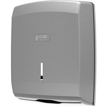Clar Systems T6100PP Dispensador de Papel Toalla, 600 Toallas, Acero Líquido