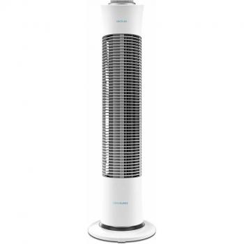 Cecotec ForceSilence 6090 Skyline Ventilador de Torre, Motor de Cobre, Oscilante, 3 Velocidades, Temporizador 2 Horas, 45 W