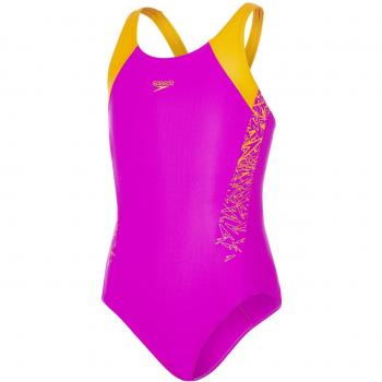 Speedo Boom Splice Muscleback Bañador, Niñas,