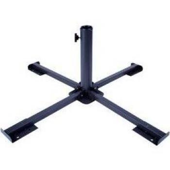 Base de sombrilla Aktive Garden en cruz 4 patas 38/50mm negro Ø86x34 cm