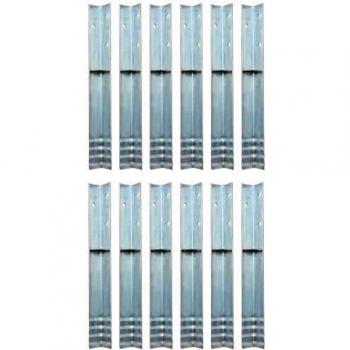 vidaXL L-shaped Ground Anchors 12 pcs Galvanised Steel 5x5x50 cm