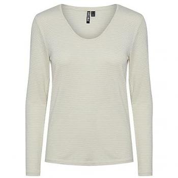 Pieces Billo Women's Long-Sleeved Striped Lurex T-Shirt