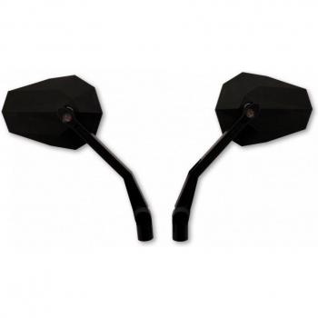 Espejo HIGHSIDER STEALTH-X2 con señal de giro LED - Negro