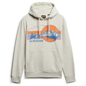 Sudadera con Capucha Outdoor Rayas Grises para Hombre - Talla L, Algodón Sostenible