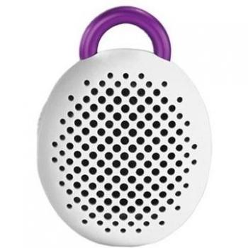 Divoom Bluetune Bean - Altavoz inalámbrico portátil Bluetooth, Blanco/Lila