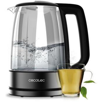 Hervidor Eléctrico Cecotec ThermoSense 340 Clear, 1,7L, 2200W, Cuerpo de Vidrio de Borosilicato, Indicador Luminoso