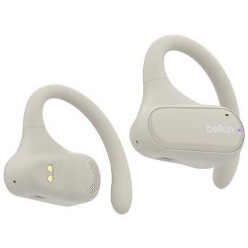 Auriculares Inalámbricos Belkin SoundForm ClearFit TWS con ANC, 8h de batería, Diseño Abierto, Beige