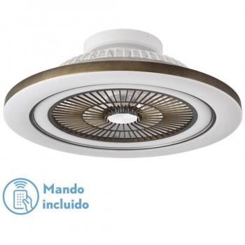 Ventilador de Techo DC 72W Mato Cuero 5 Aspas Transparentes