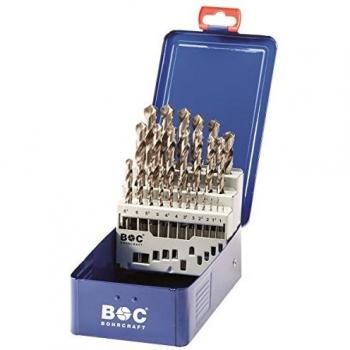 Juego de brocas HSS DIN 338-G BC de 25 piezas 1,0 - 13,0 x 0,5 mm