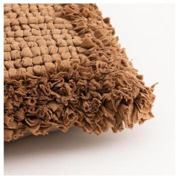 Cojín decorativo con relleno 45x45cm modelo Chindi Paper Beige reciclado