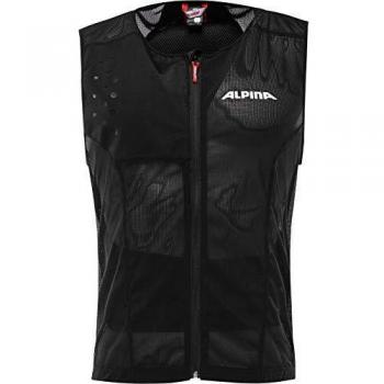 Chaleco Protector Alpina Proshield para Hombre - Flexibilidad, Transpirabilidad y Ajuste Personalizado - Talla M (175-180 cm) - Color Negro