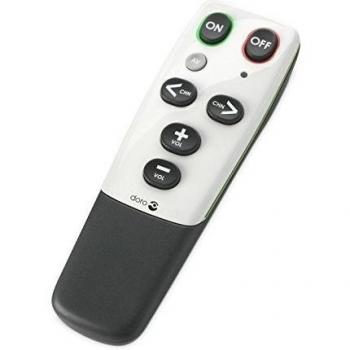 Doro HandleEasy 321rc Control Remoto Universal por Infrarrojos Fácil de Usar para TV, Radio, Estéreo y más, Ideal para Mayores y Problemas de Memoria