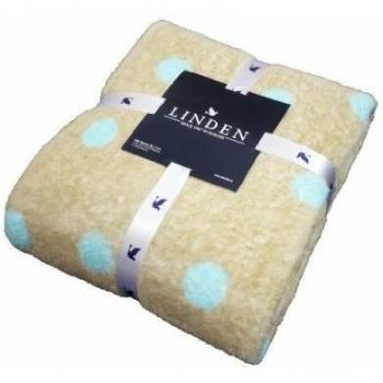 Linden 522.302 - microfibra manta infantil, el modelo de lunar, 160 x 200 cm, color: Beige