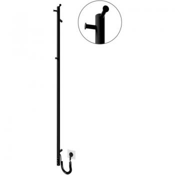 Radiador Toallero Eléctrico Mario Ray 1500x30 Bajo Consumo Negro Mate 35W