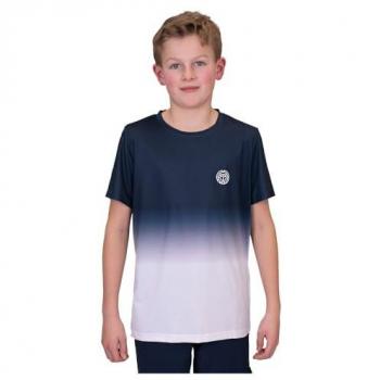 BIDI BADU Camiseta De Manga Corta Crew Gradiant Chicos - Azul Oscuro, Blanco