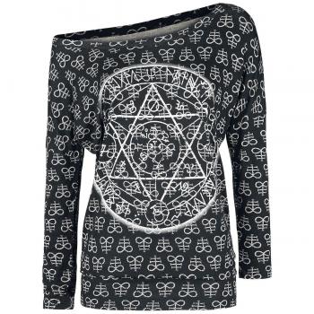 Gothicana by EMP Stampa Manga Larga Mujer Negro M