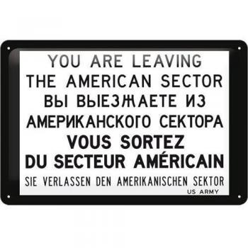 Nostalgic-Art Cartel de Chapa 20x30 cm You Are Leaving.