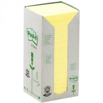 Post-It R330-1T - Pack de 16 notas recicladas, 76 x 76 mm, color amarillo