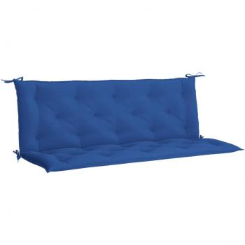 Oxford Fabric Blue Garden Bench Cushions 2 pcs 59.1x(19.7+19.7)x2.8