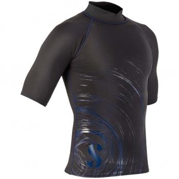 Scubapro - Circle Rash Guard, color azul,negro, talla XL