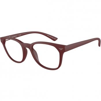 Emporio Armani EA3240U 6101 Men's Eyeglasses Burgundy Size 52 - Blue Light Block Available