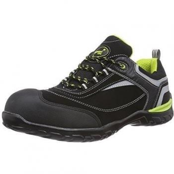 Gevavi GS37 HAWK WRKS S1P LG - Zapatos De Seguridad de piel Unisex adulto, color negro, talla 48