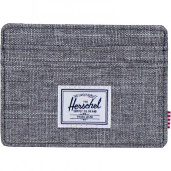 Tarjetero Herschel Charlie Raven Crosshatch Unisex Gris Oscuro One Size