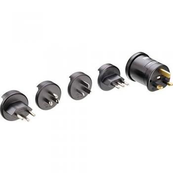Bachmann 914.672 Negro adaptador de enchufe eléctrico - Adaptador para enchufe