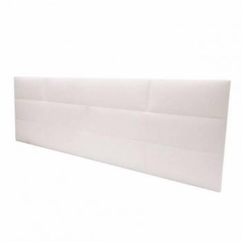 Cabecero Tapizado Doble Cube Color Blanco 166x54x3 cm