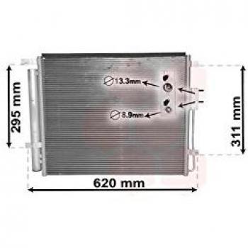 Condensador de aire acondicionado Van Wezel 82005343 IR Plus