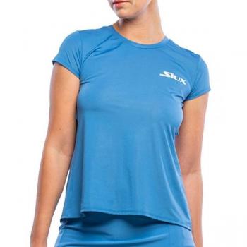 Siux Eman - Top Deportivo para Mujer, T-shirt Azul, ideal para pádel