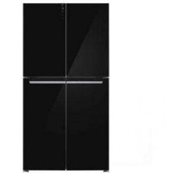 Frigorífico americano Bosch Multiairflow KMC85LBEA, Tecnología Inverter, capacidad de 547 litros, diseño side-by-side, color negro