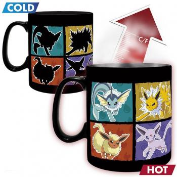 Taza térmica Eevee Pokémon de cerámica 460ml