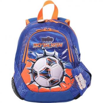 Mochila Infantil Totto Soccer Win Pequeña con Compartimento Principal y Correas Ajustables
