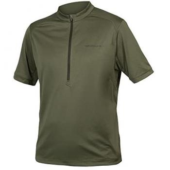 Endura Maillot De Manga Corta Hummvee II, manga corta, color verde oliva, talla XS