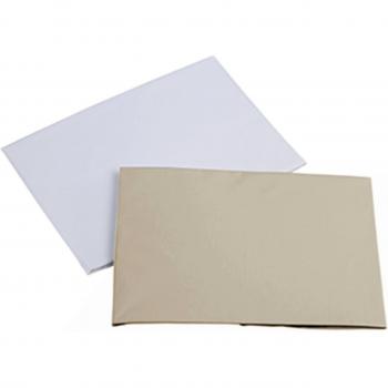 Micuna Nacelle - Pack de dos sábanas bajeras minicuna, color blanco / beige