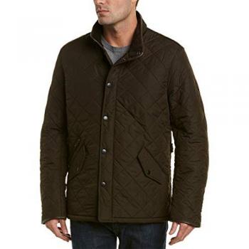 Chaqueta de abrigo acolchada para hombre Barbour Powell verde XXL