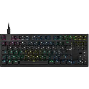Teclado Gaming Corsair K60 RGB Pro TKL Mecanico-Óptico Filaire AZERTY Negro