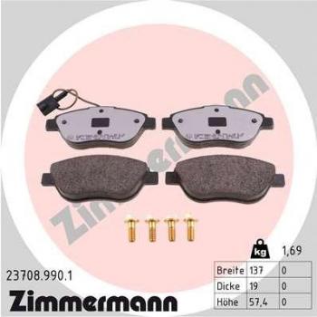 Pastillas de freno ZIMMERMANN 23708.990.1