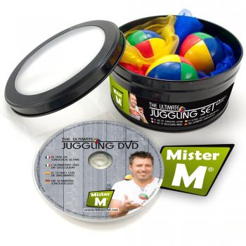 Mister M | 3 Pelotas de Malabares, 3 Bufandas, DVD con vídeo instructivo