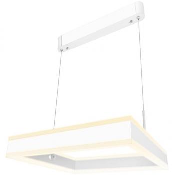 LEDBOX Luminaria colgante CUBE UP 50W, 400X400mm, CCT regulable, Blanco dual