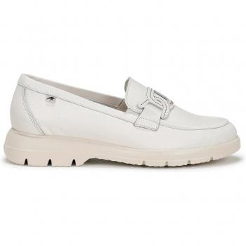 Mocasines Fluchos GLADIS F1688 en color blanco de piel