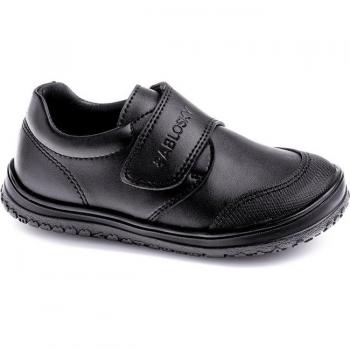 Pablosky - Bluchers de niños, zapatos colegiales respetuosos en color negro con cierre adherente