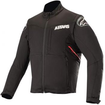 Chaqueta Acerbis Enduro-One Negro-Rojo, impermeable, transpirable, con protección en codos y hombros, ajuste ergonómico, múltiples bolsillos