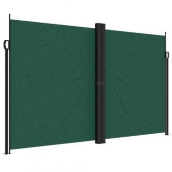 Toldo lateral retráctil 200x1000 cm Color Negro, Crema, Azul y Verde Oscuro